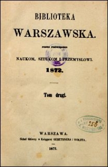Biblioteka Warszawska 1872 t. 2