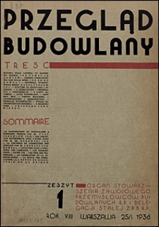 Przegląd Budowlany 1936 nr 1