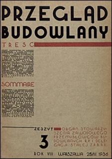 Przegląd Budowlany 1936 nr 3