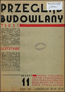 Przegląd Budowlany 1936 nr 11