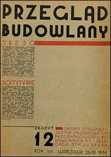 Przegląd Budowlany 1936 nr 12