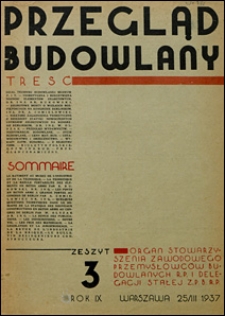 Przegląd Budowlany 1937 nr 3