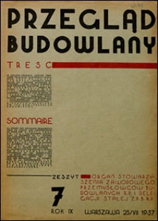 Przegląd Budowlany 1937 nr 7