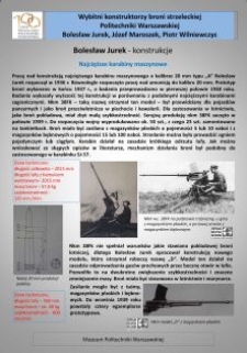 Bolesław Jurek - konstrukcje. Najcięższe karabiny maszynowe