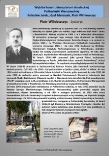 Piotr Wilniewczyc - życiorys