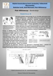 Piotr Wilniewczyc - konstrukcje. Pistolet Vis wz.35