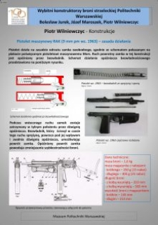 Piotr Wilniewczyc - konstrukcje. Pistolet maszynowy RAK (9 mm pm wz.1963) - zasada działania