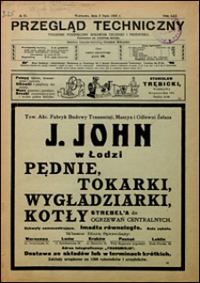 Przegląd Techniczny 1923 nr 27