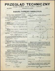 Przegląd Techniczny 1909 nr 21