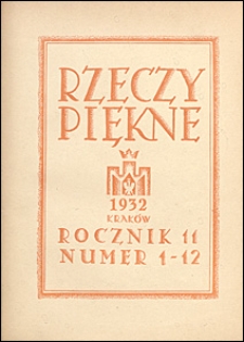 Rzeczy Piękne 1932 nr 1-12