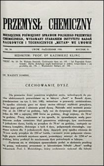 Przemysł Chemiczny 1920 nr 10