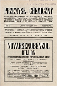 Przemysł Chemiczny 1923 nr 4