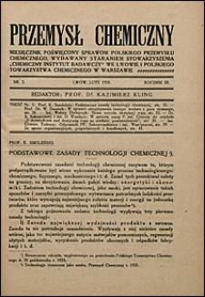 Przemysł Chemiczny 1925 nr 2