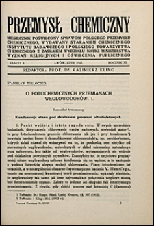 Przemysł Chemiczny 1927 nr 2