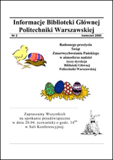 Informacje Biblioteki Głównej Politechniki Warszawskiej 2000 nr 2