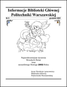 Informacje Biblioteki Głównej Politechniki Warszawskiej 2001 nr 5