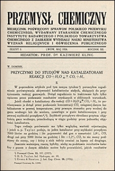 Przemysł Chemiczny 1928 nr 5