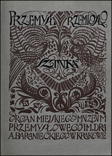 Przemysł Rzemiosło Sztuka 1922 nr 1