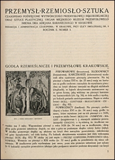 Przemysł Rzemiosło Sztuka 1922 nr 3