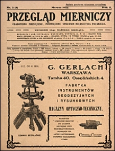 Przegląd Mierniczy 1925 nr 3