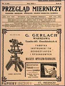 Przegląd Mierniczy 1925 nr 5
