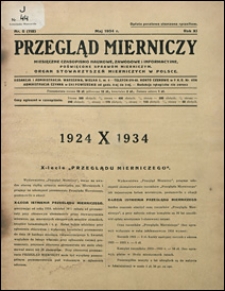 Przegląd Mierniczy 1934 nr 5