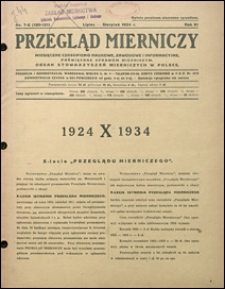 Przegląd Mierniczy 1934 nr 7-8
