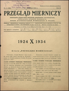 Przegląd Mierniczy 1934 nr 9