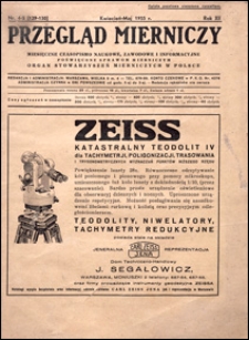Przegląd Mierniczy 1935 nr 4-5