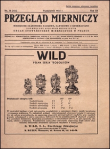 Przegląd Mierniczy 1935 nr 10