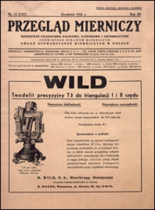 Przegląd Mierniczy 1935 nr 12