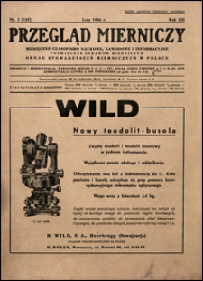 Przegląd Mierniczy 1936 nr 2