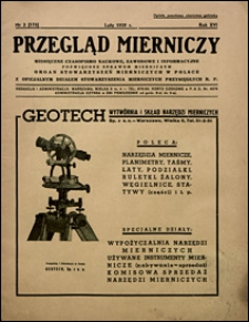 Przegląd Mierniczy 1939 nr 2