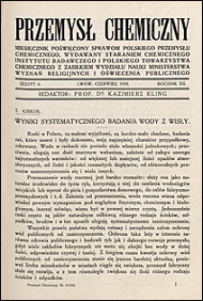 Przemysł Chemiczny 1928 nr 6