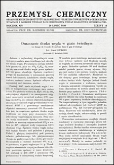 Przemysł Chemiczny 1930 nr 14