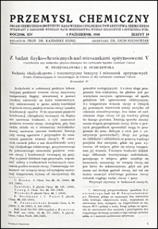 Przemysł Chemiczny 1930 nr 19