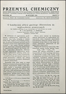 Przemysł Chemiczny 1931 nr 2