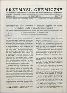 Przemysł Chemiczny 1931 nr 12