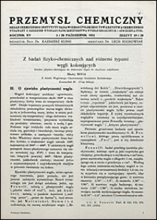 Przemysł Chemiczny 1931 nr 19-20