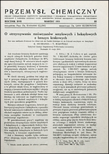 Przemysł Chemiczny 1933 nr 3