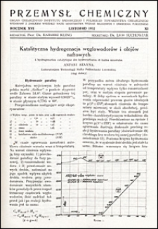 Przemysł Chemiczny 1932 nr XI