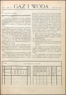 Gaz i Woda 1932 nr 1