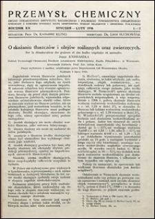 Przemysł Chemiczny 1936 nr 1-2