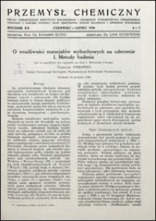 Przemysł Chemiczny 1936 nr 6-7