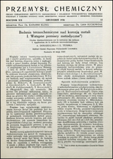 Przemysł Chemiczny 1936 nr 12
