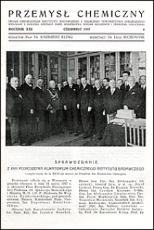 Przemysł Chemiczny 1937 nr 6