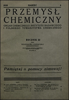 Przemysł Chemiczny 1938 nr 3