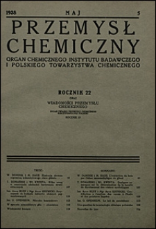 Przemysł Chemiczny 1938 nr 4