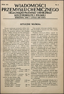 Wiadomości Przemysłu Chemicznego 1938 nr 1-24