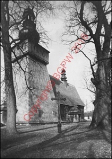 Kościół parafialny pw. św. Marii Magdaleny. Widok zewnętrzny z przed 1939 roku. Rabka